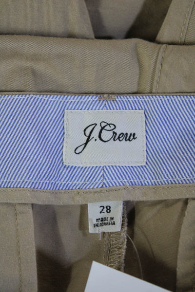 J Crew Unisex Beige Chino Pants Button Closure Size 28