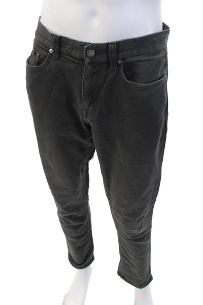 Banana Republic Mens Black Straight Tapered Jeans 32 Inseam Size 31