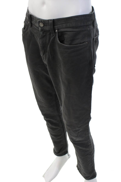 Banana Republic Mens Black Straight Tapered Jeans 32 Inseam Size 31