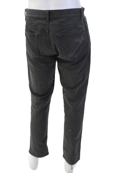 Banana Republic Mens Black Straight Tapered Jeans 32 Inseam Size 31