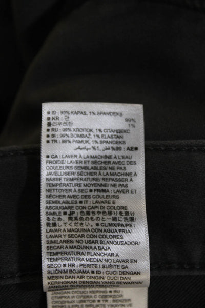 Banana Republic Mens Black Straight Tapered Jeans 32 Inseam Size 31