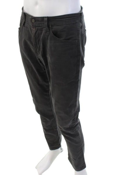 AG Adriano Goldschmied Mens Chino Pants Dark Gray Cotton Stretch Size 30