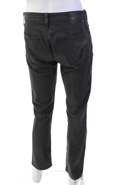 AG Adriano Goldschmied Mens Chino Pants Dark Gray Cotton Stretch Size 30