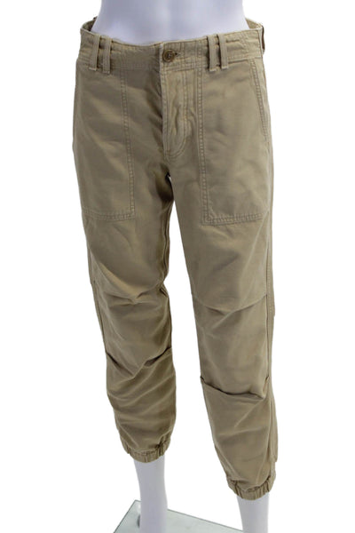 Citizens of Humanity Unisex Cargo Jogger Khakis Pants Beige 100% Cotton Size 24