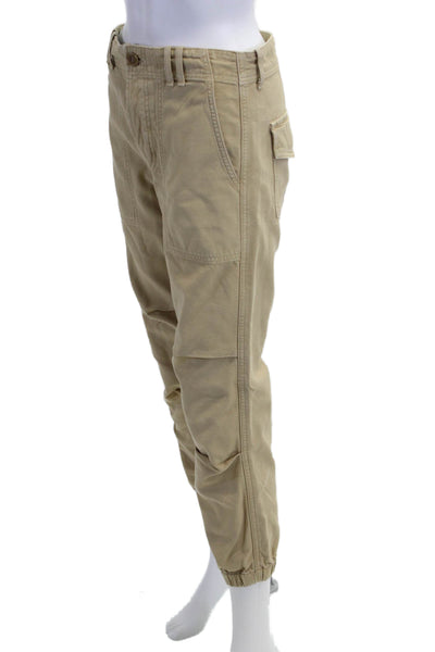 Citizens of Humanity Unisex Cargo Jogger Khakis Pants Beige 100% Cotton Size 24