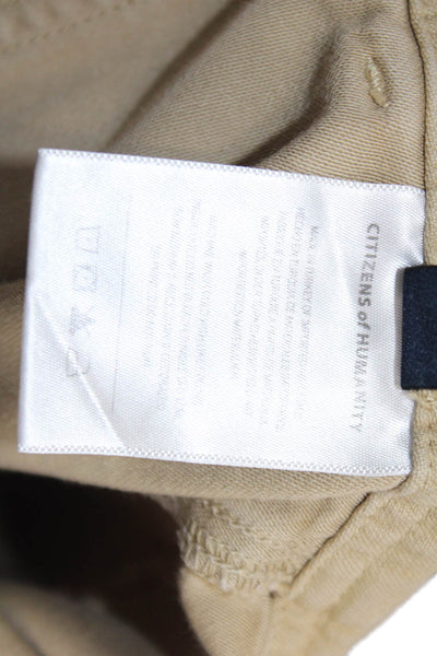 Citizens of Humanity Unisex Cargo Jogger Khakis Pants Beige 100% Cotton Size 24