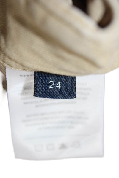 Citizens of Humanity Unisex Cargo Jogger Khakis Pants Beige 100% Cotton Size 24