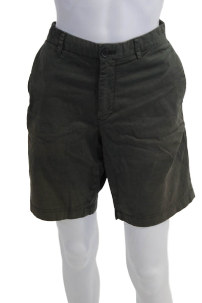 Theory Mens Dark Gray Chino Shorts Size 33