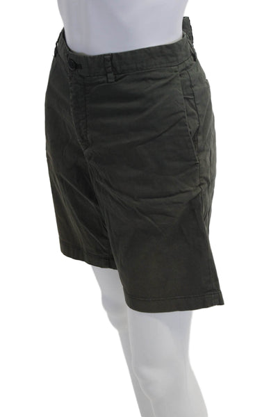 Theory Mens Dark Gray Chino Shorts Size 33
