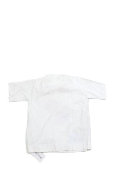 Marni Girls Short Sleeves Round Neck Graphic T-Shirt White Size S
