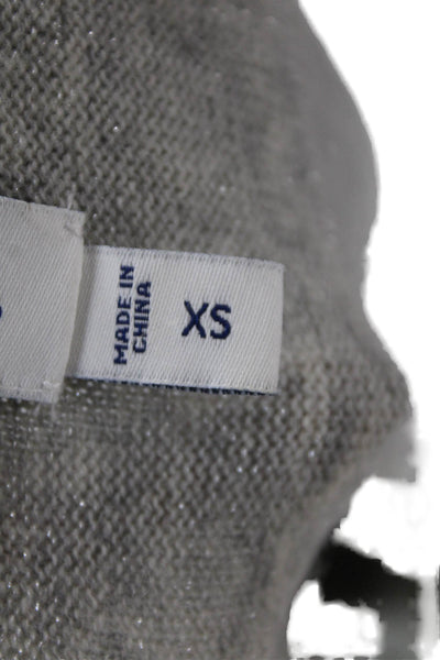 Vineyard Vines Women Gray Merino Cashmere Cardigan Long Sleeve Size XS