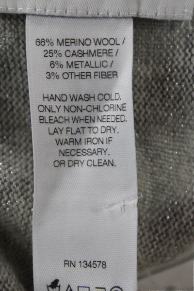 Vineyard Vines Women Gray Merino Cashmere Cardigan Long Sleeve Size XS