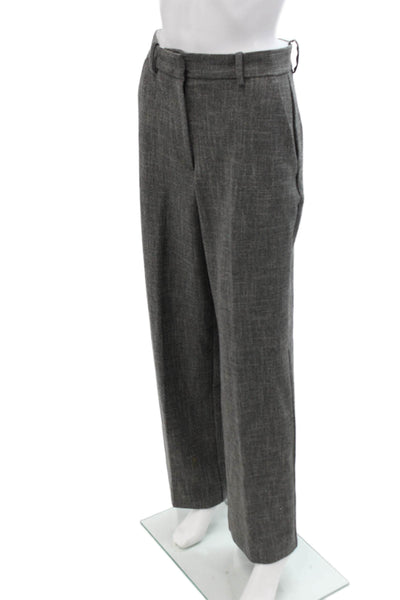Zara Womens Dress Pants Dark Gray Hook & Eye Polyester Viscose Size S