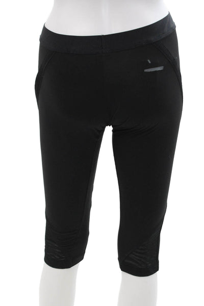 Stella McCartney Womens Capri Leggings Black 80% Polyester 20% Spandex Size S