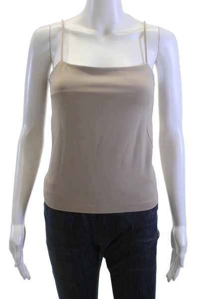 Rag & Bone Women Basic Camisole Beige Square Neck Sleeveless Size S Petite