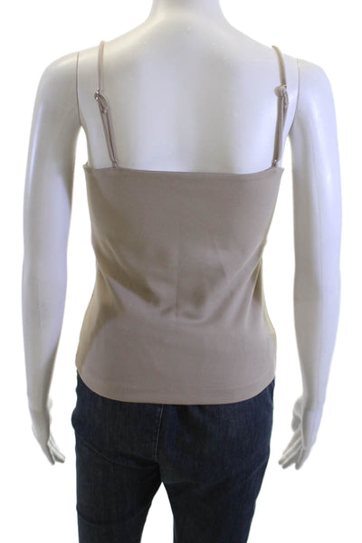 Rag & Bone Women Basic Camisole Beige Square Neck Sleeveless Size S Petite