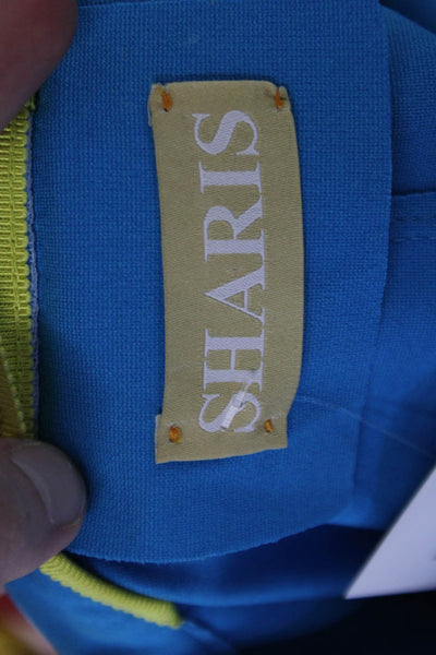 Sharis Womens Two Button Long Sleeve Unlined Blazer Sky Blue Size 28
