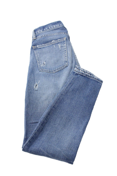 Moussy Women 90s Boyfriend Jeans Blue High Rise 25 Inseam Size 23
