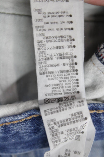Moussy Women 90s Boyfriend Jeans Blue High Rise 25 Inseam Size 23