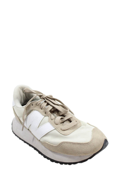 New Balance Womens Textured Lace Up Lined Sneakers Nude Size EUR 37