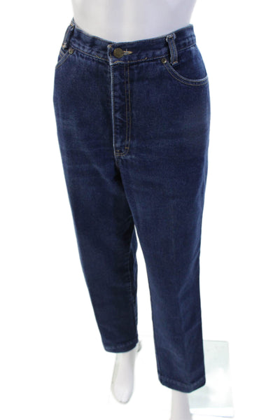 Calvin Klein Women Mom Tapered Dark Blue Jeans Size 32