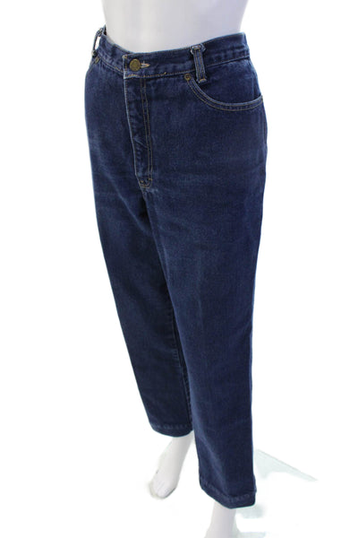 Calvin Klein Women Mom Tapered Dark Blue Jeans Size 32