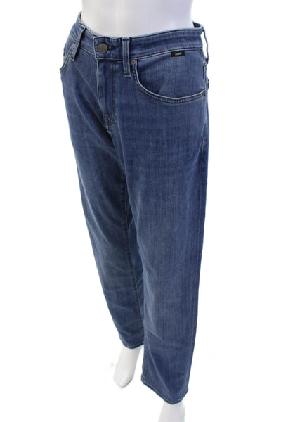 Mavi Mens Straight Jeans Blue Button Fly Mid Rise Size 30