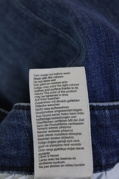 Mavi Mens Straight Jeans Blue Button Fly Mid Rise Size 30