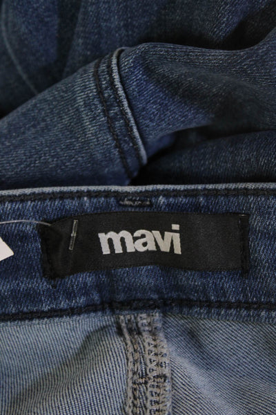Mavi Mens Straight Jeans Blue Button Fly Mid Rise Size 30