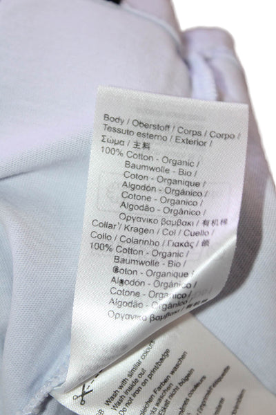 Scotch & Soda Mens Light Blue Crew Neck Short-Sleeve T-Shirt Cotton Size L