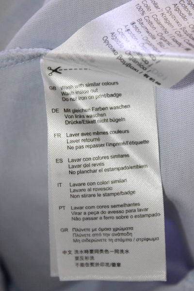 Scotch & Soda Mens Light Blue Crew Neck Short-Sleeve T-Shirt Cotton Size L