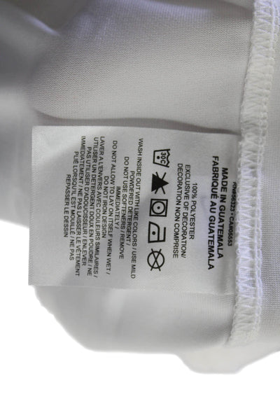 Nike Mens White Sports Graphic Crew Neck Short Sleeve T-Shirt Size XL