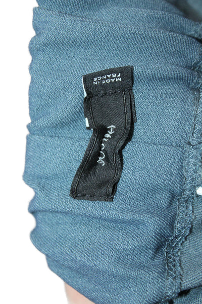 Joseph Women Dark Blue Solid Ankle Leggings Size S