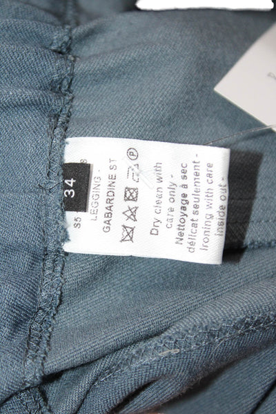 Joseph Women Dark Blue Solid Ankle Leggings Size S