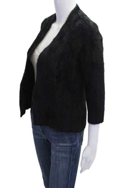 J. Mclaughlin Women Cardigan Black 100% Nylon 3/4 Sleeve Fall Size XS
