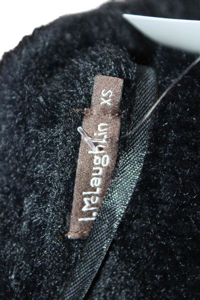J. Mclaughlin Women Cardigan Black 100% Nylon 3/4 Sleeve Fall Size XS