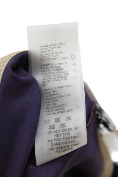 Karla Colletto Women A-Line Mini Skort Purple Size S