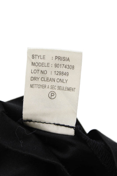 Theory Women A-Line Pleated Black Skirt Size 8