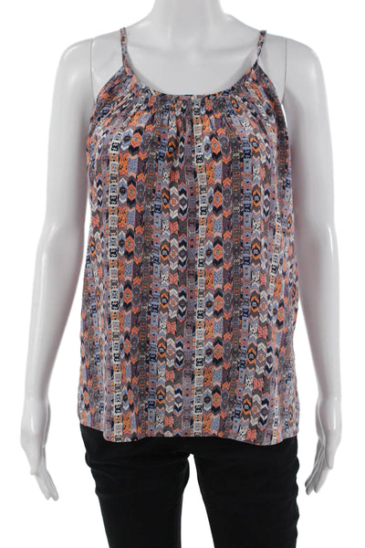 Tucker Women Silk Geometric Aztec Camisole Black Size S