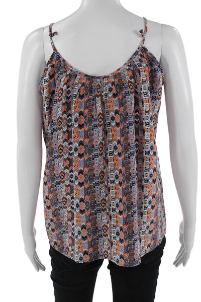 Tucker Women Silk Geometric Aztec Camisole Black Size S