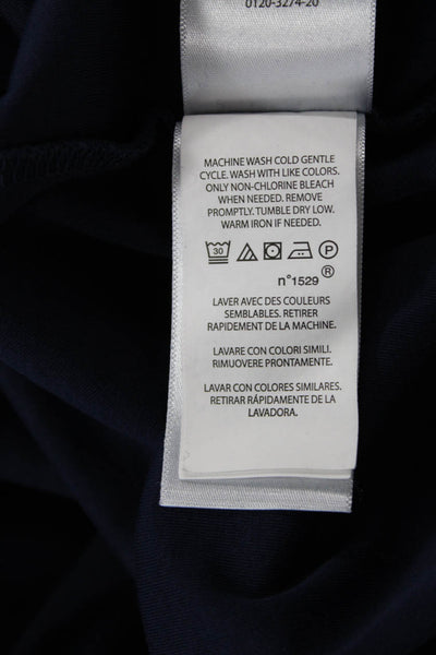 Polo Ralph Lauren Womens Cotton Collared Long Sleeve Polo Shirt Blue Size L
