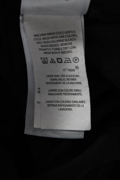 Polo Ralph Lauren Womens Cotton Collared Long Sleeve Logo Polo Shirt Black Size