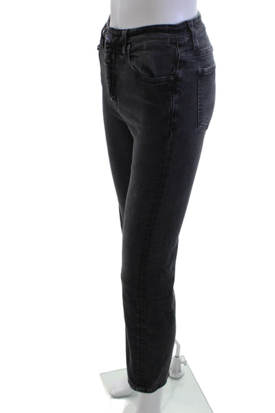 Closed Womens Cropped Ankle Jeans Dark Gray Mid Rise Cotton Blend Size 26