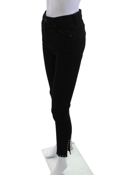 Citizens of Humanity Womens Ankle Skinny Jeans Black Mid Rise Size 27