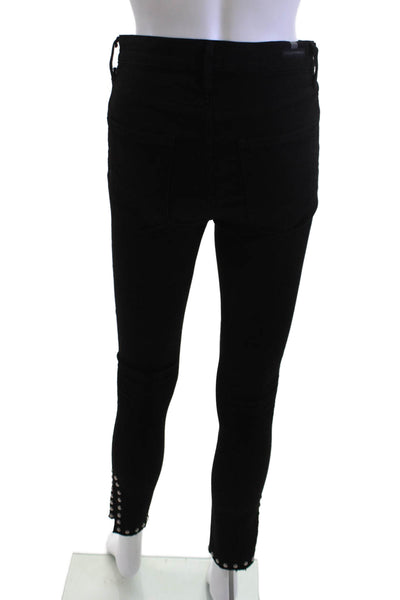 Citizens of Humanity Womens Ankle Skinny Jeans Black Mid Rise Size 27
