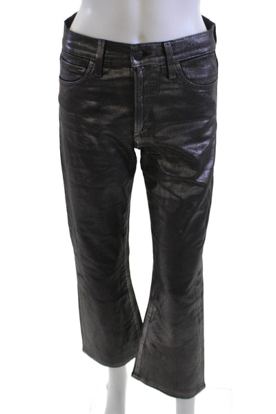 Joes Women Bootcut Cropped Black Jeans Size 26