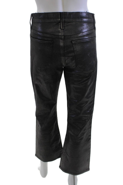 Joes Women Bootcut Cropped Black Jeans Size 26