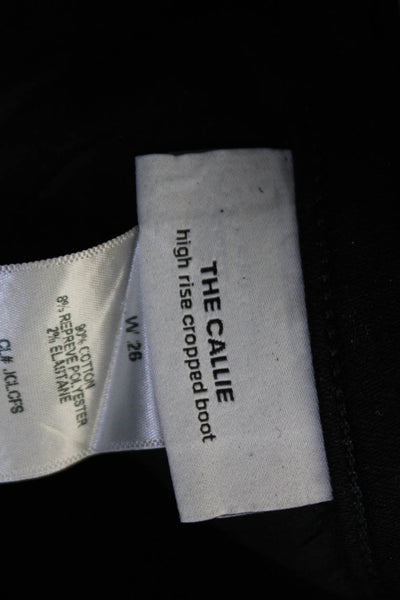 Joes Women Bootcut Cropped Black Jeans Size 26