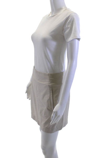 Athleta Womens Cargo Mini Skort Beige Short Size 31