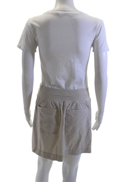 Athleta Womens Cargo Mini Skort Beige Short Size 31